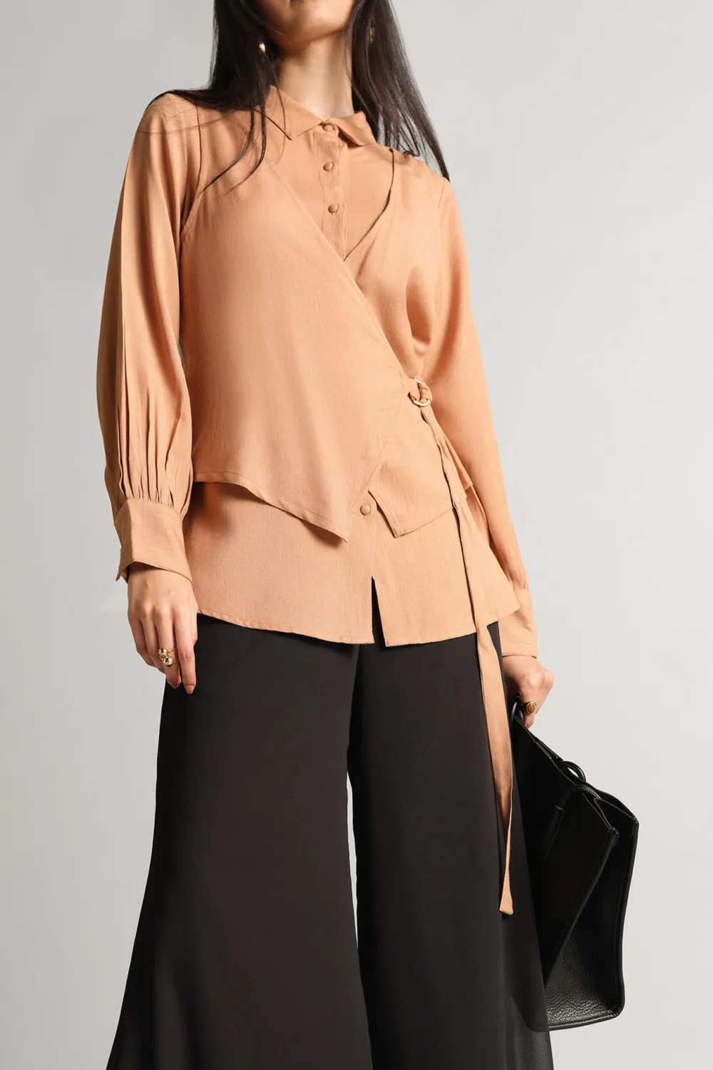 Beige Casual Style Shirt